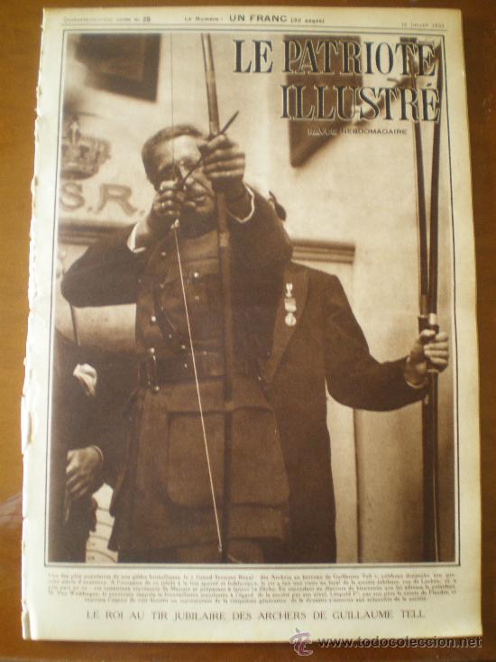 Coleccionismo de revistas y peri&oacute;dicos: LE PATRIOTE ILLUSTRE N&ordm; 29 (16/7/33) CICLISMO VICENTE TRUEBA TOUR DE FRANCE