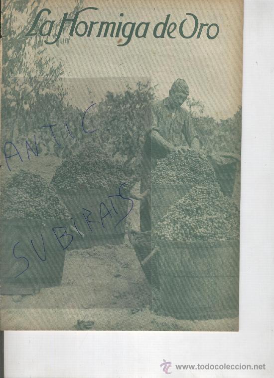 Coleccionismo de revistas y peri&oacute;dicos: REVISTA. LA HORMIGA DE ORO . A&Ntilde;O1932. LA VENDIMIA EN CATALU&Ntilde;A. VEREMA. VINO.