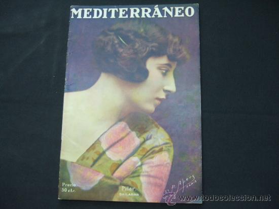 Collectionnisme de Revues et Journaux: MEDITERRANEO - N&ordm; 75 - 5 MAYO 1928 - LAS FIESTAS DE PRIMAVERA  EN MURCIA -