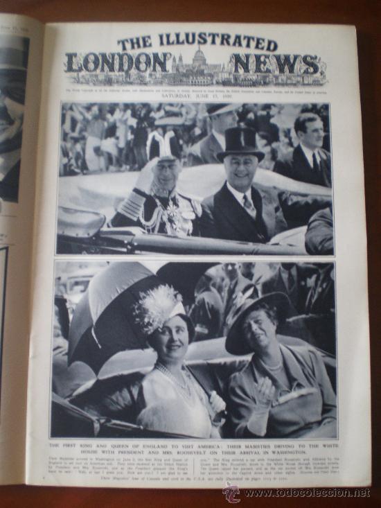 Coleccionismo de revistas y peri&oacute;dicos: THE ILLUSTRATED LONDON NEWS N&ordm; 5.226 (17/6/39) GUERRA CIVIL LEGION CONDOR CAMISAS NEGRAS MOLDAVIA