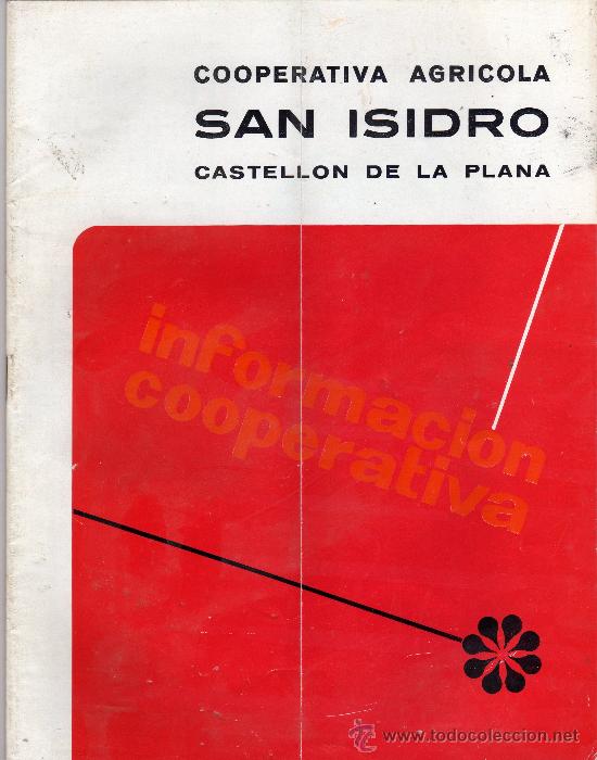 Coleccionismo de revistas y peri&oacute;dicos: INFORMACION COOPERATIVA AGRICOLA SAN ISIDRO,CASTELLON.MARZO 1969,28 PAGINAS.
