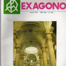 Coleccionismo de Revistas y Periódicos: REVISTA EXAGONO DE VILLARREAL,CASTELLON Nº 344,MAYO DE 1979.PORTADA TEMPLE ARCPRESTAL.