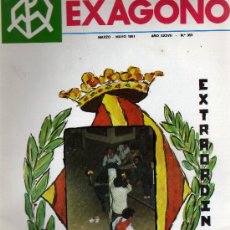 Coleccionismo de Revistas y Periódicos: REVISTA EXAGONO DE VILLARREAL,CASTELLON Nº 355,MAYO DE 1981.PORTADA DE ENRIC.EXTRAODINARIO.
