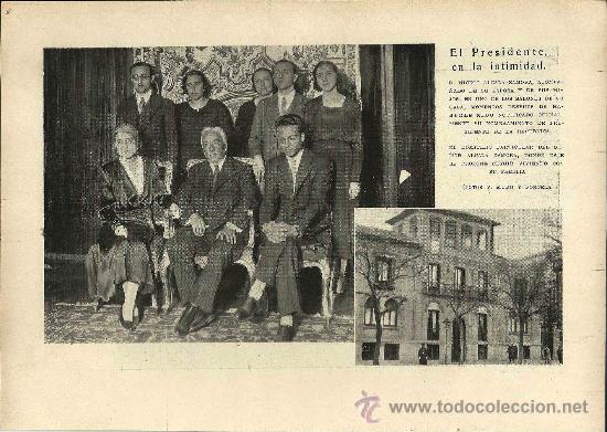 Collection Magazines and Newspapers: El nuevo Ministerio ( reverso) y el Presidente [Niceto Alcal&aacute;-Zamora] en la intimidad - 1931
