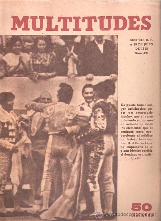 Coleccionismo de Revistas y Peri&oacute;dicos: PERIODICO DE TOROS - MULTITUDES - 1948 - CORRIDAS BARCELONA MADRID VALENCIA