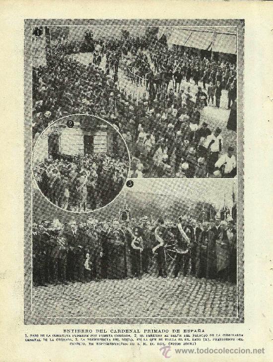 Coleccionismo de revistas y peri&oacute;dicos: * TOLEDO * Entierro del Cardenal Primado de Espa&ntilde;a- 1920