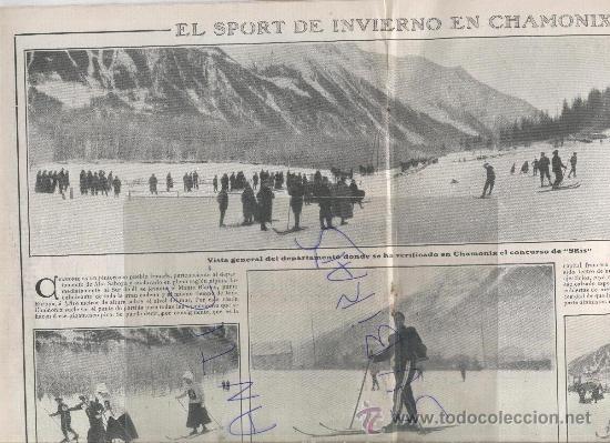 Coleccionismo de revistas y peri&oacute;dicos: REVISTA. A&Ntilde;O 1908. FABRICA DE DIAMANTES.ESQUI EN CHAMONIX. SKIS. PROCLAMACION DEL MULEY HAFID.
