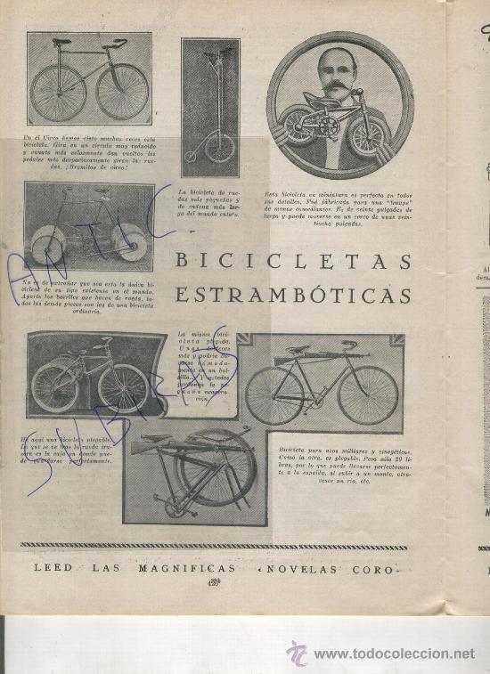 Sammeln von Zeitschriften und Zeitungen: REVISTA A&Ntilde;O 1925  BICICLETAS RARAS ESTRAMBOTICAS ESTACIONES RADIOTELEFONICAS  RADIOS FARO POTENTE