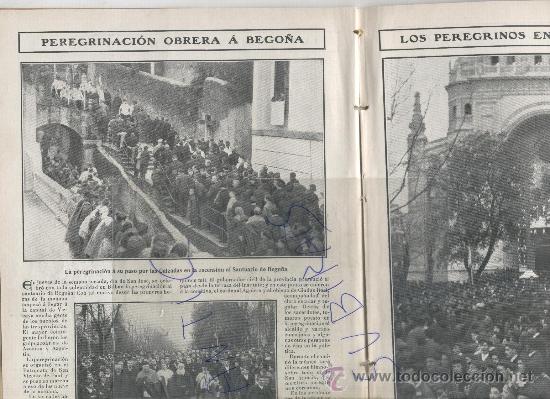 Colecionismo de Revistas e Jornais: REVISTA. A&Ntilde;O 1908.SANTUARIO DE BEGO&Ntilde;A.FALLAS DE VALENCIA.NAUFRAGIO DEL VAPOR VILLARREAL.PINEDO.VALEN