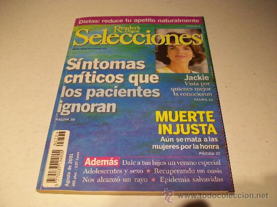 Coleccionismo de Revistas y Peri&oacute;dicos: Selecciones Readers Digest       /   Agosto   2001
