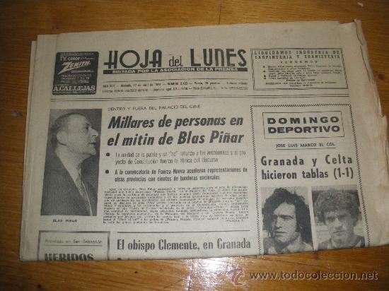 hoja del lunes, granada 17 abril 1978. asociaci - Comprar ...