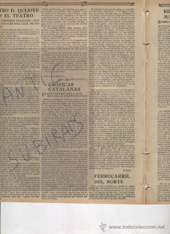 Coleccionismo de Revistas y Peri&oacute;dicos: REVISTA 1908 ARTICULO GUERRA DE LA INDEPENDENCIA EN CATALU&Ntilde;A BRUCH MANRESA IGUALADA SANTPEDOR URIACH