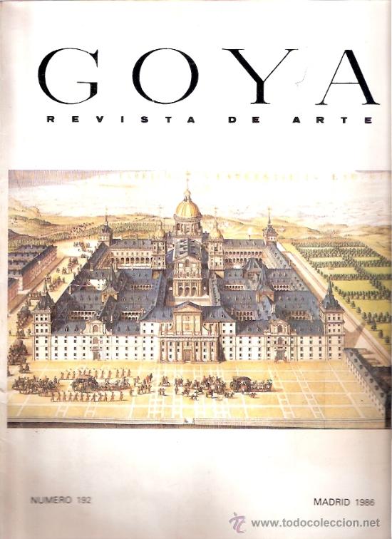 Coleccionismo de Revistas y Peri&oacute;dicos: REVISTA DE ARTE GOYA - NUMERO 192 - MADRID 1986