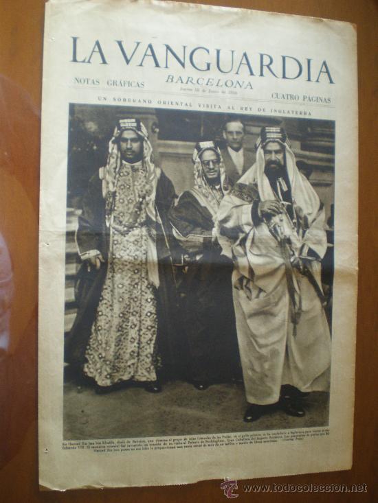 Coleccionismo de revistas y peri&oacute;dicos: LA VANGUARDIA (18/06/36) CICLISMO CATALU&Ntilde;A MANRESA FIGUERAS MARICEL CAU FERRAT SITGES