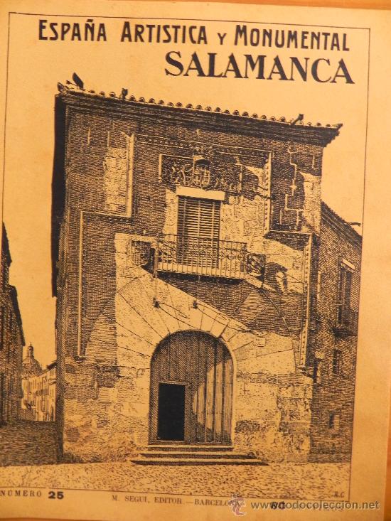Coleccionismo de Revistas y Peri&oacute;dicos: ANTIGUA REVISTA SOBRE SALAMANCA N&ordm; 25. ESPA&Ntilde;A ARTISTICA Y MONUMENTAL. (R00005) @