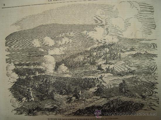 Colecionismo de Revistas e Jornais: * MILITARIA * GUERRA DE CRIMEA * La caballer&iacute;a inglesa cerca de Balakrava - 1855