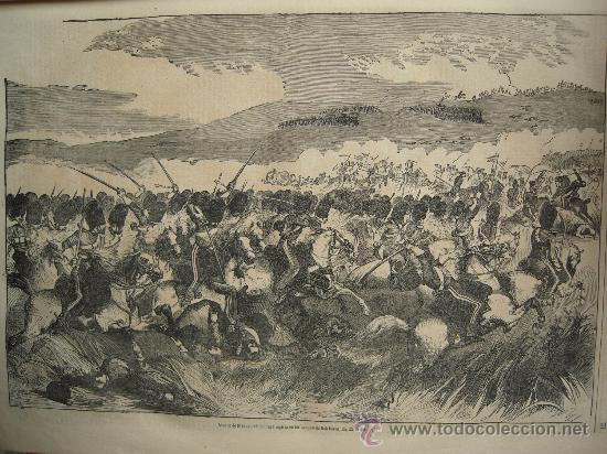 Collectionnisme de Revues et Journaux: * MILITARIA * GUERRA DE CRIMEA *  Ataque de la caballer&iacute;a inglesa en Balakrava - 1855