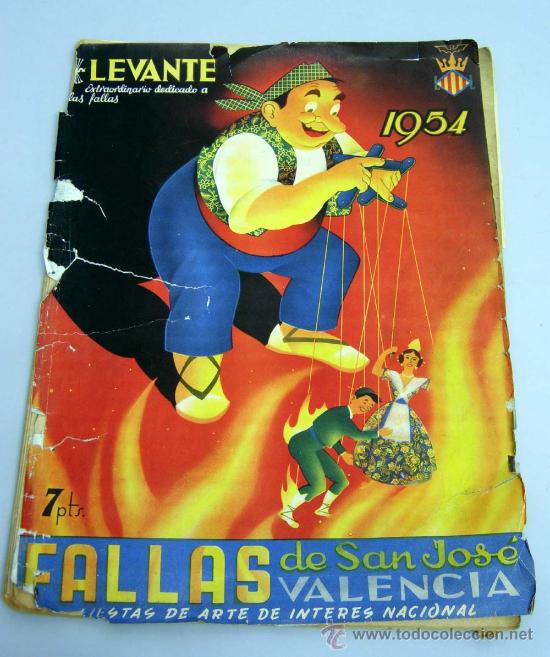 Coleccionismo de Revistas y Peri&oacute;dicos: Levante revista n&ordm; extraordinario Fallas San Jos&eacute; Valencia 1954 Fiestas Arte Inter&eacute;s Nacional