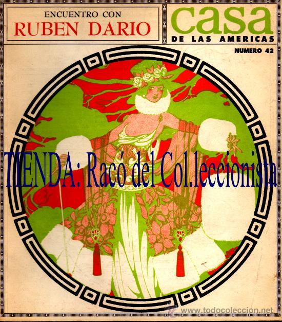 Coleccionismo de Revistas y Peri&oacute;dicos: CASA DE LAS AMERICAS N&ordm; 42 ENCUESTRO CON RUBEN DARIO (COLABORAN: E. CARBALLO-JULIO CORTAZAR ETC.)
