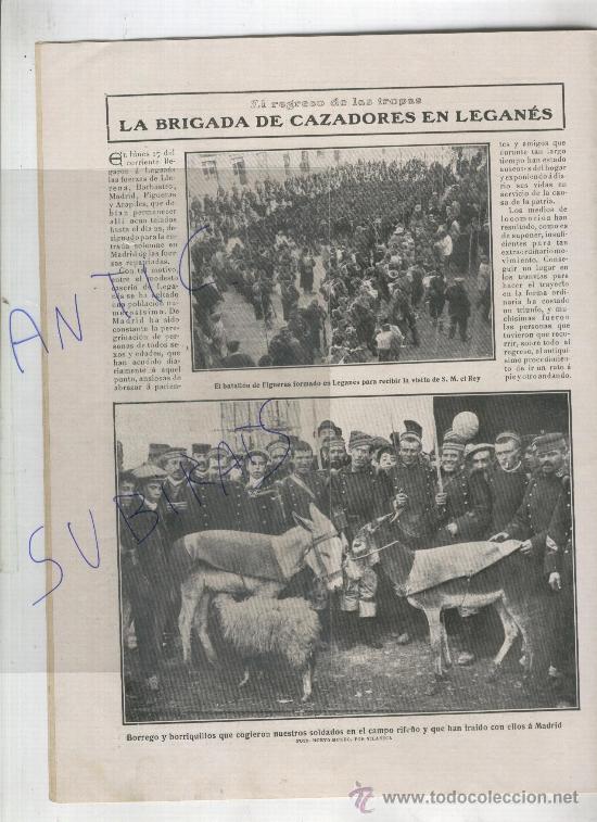 Collection Magazines and Newspapers: REVISTA A&Ntilde;O 1910 CAZADORES DE MELILLA LEGANES TOVAR FALSIFICACION DE MONEDA FALSA EN GUADIX POYATOS