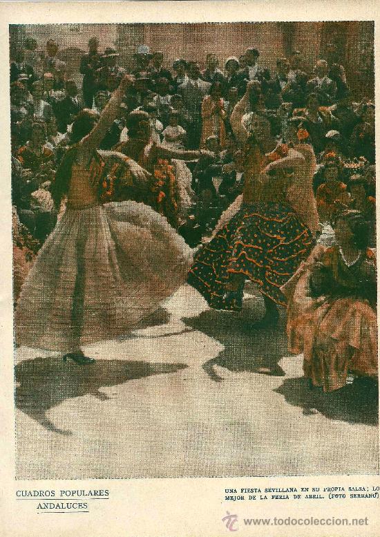 Coleccionismo de Revistas y Peri&oacute;dicos: * SEVILLA * Feria de Abril y al reverso fachada de la Puerta de la Concepci&oacute;n de la Catedral- 1933