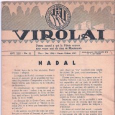 Coleccionismo de Revistas y Periódicos: VILORAI - NADAL - LLIGA ESPIRITUAL MONTSERRAT - BUENOS AIRES - DESEMBRE 1946 I GENER – FEBRER 1947