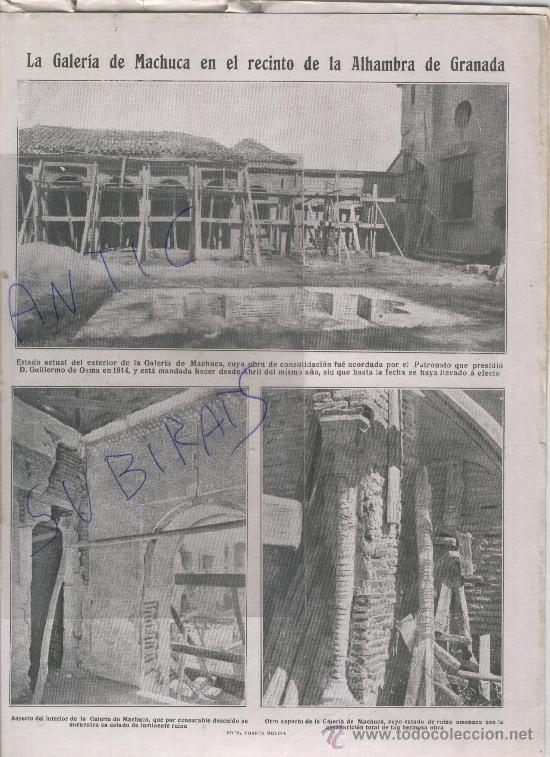 Coleccionismo de Revistas y Peri&oacute;dicos: REVISTA 1923 GALERIA DE MACHUCA ALHAMBRA DE GRANADA ALGODON COCHE HISPARCO CATALANA ALGODONERA