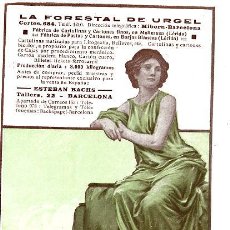 Coleccionismo de Revistas y Periódicos: BARCELONA 1915 LA FORESTAL DE URGEL ESTEBAN BACHS RETAL HOJA REVISTA