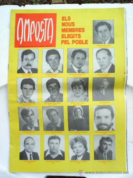 Coleccionismo de Revistas y Peri&oacute;dicos: PERIODICO LOCAL DE AMPOSTA - PRIMERA QUINCENA DE MAYO 1983- N.231