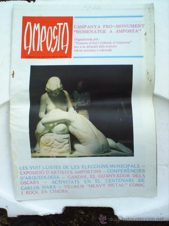 Coleccionismo de Revistas y Peri&oacute;dicos: PERIODICO LOCAL DE AMPOSTA N.229 PRIMERA QUINCENA DE ABRIL 1983