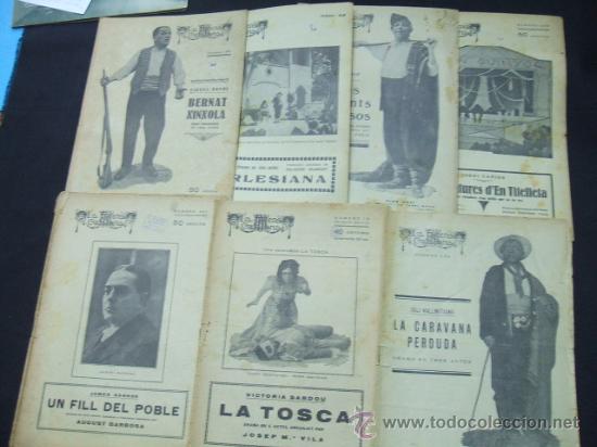 Collectionnisme de Revues et Journaux: LOTE 7 REVISTAS - L'ESCENA CATALANA - N&ordm; 13 (2&ordf; EDIC.), 42, 61 (3&ordf; EDIC.), 231, 239, 337 Y 348 -