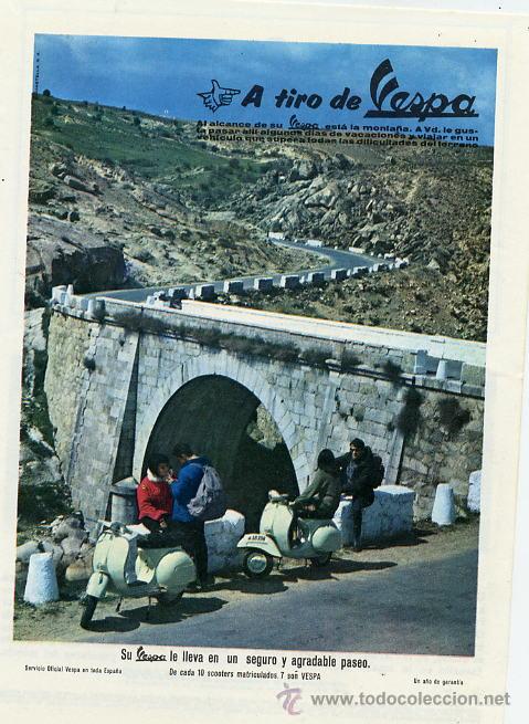 Coleccionismo de Revistas y Peri&oacute;dicos: VESPA 1964   MOTOS   HOJA   REVISTA