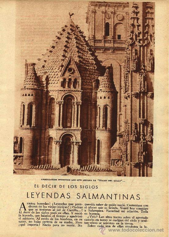 Collezionismo di Riviste e Giornali: * SALAMANCA * Leyendas salmantinas / por Francisco Mendiz&aacute;bal ( fotos Gombau, Ansede y Juanes)- 1933