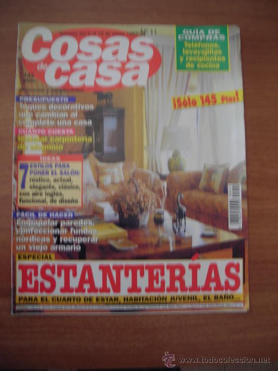 Coleccionismo de Revistas y Peri&oacute;dicos: REVISTA COSAS DE CASA - SEMANA DEL 6-12 DE ENERO 1997- especial ESTANTERIAS - N&ordm;11