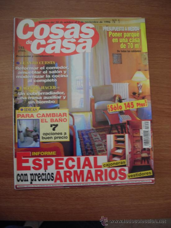 Coleccionismo de Revistas y Peri&oacute;dicos: REVISTA COSAS DE CASA - SEMANA DEL 28, DE OCTUBRE 3 NOVIEMBRE DE 1996- ESPECIAL ARMARIOS N&ordm; 1