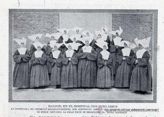 Coleccionismo de revistas y peri&oacute;dicos: MADRID 1919 HOSPITAL NI&Ntilde;O JESUS MONJAS HOJA REVISTA