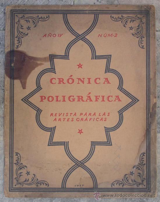 Coleccionismo de revistas y peri&oacute;dicos: CR&Oacute;NICA POLIGR&Aacute;FICA. REVISTA PARA LAS ARTES GR&Aacute;FICAS. MARZO-ABRIL 1923. SUCESORES DE J. DE NEUFVILLE