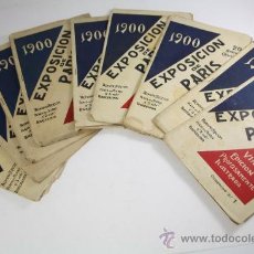 Coleccionismo de Revistas y Periódicos: ANTIGUOS CUADERNOS DE LA EXPOSICIÓN DE PARIS 1900 CON GUIA DEL VIAJERO, NUMEROS DEL 1 AL 9 