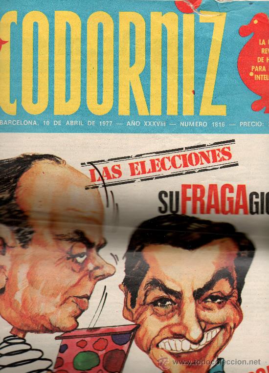Coleccionismo de Revistas y Peri&oacute;dicos: LA CODORNIZ N&ordm; 1816