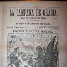 Coleccionismo de Revistas y Periódicos: LA CAMPANA DE GRACIA - ÉPOCA 3ª ANY VI BATALLADA 292 - 07-11-1875. Lote 26284787