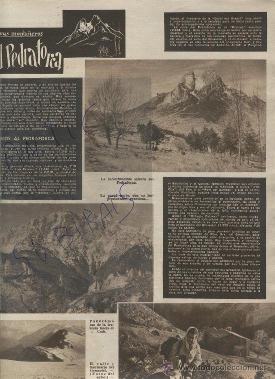 Coleccionismo de Revistas y Peri&oacute;dicos: REVISTA.JORBA.A&Ntilde;O 1955. PEDRAFORCA. SALDES. CADI. SANTUARI DE GRESOLET. GRESSOLET.