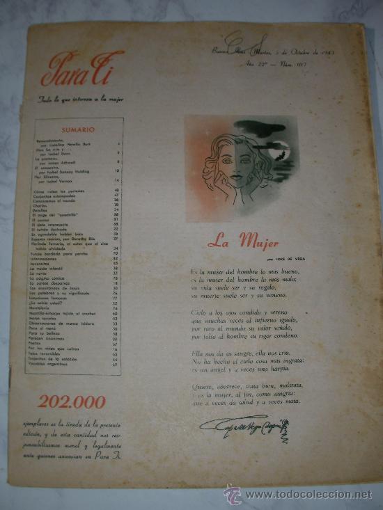 Coleccionismo de Revistas y Peri&oacute;dicos: ANTIGUA REVISTA PARA TI 7 - ENVIO GRATIS A ESPA&Ntilde;A