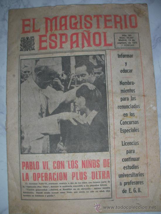 Coleccionismo de Revistas y Peri&oacute;dicos: ANTIGUA REVISTA EL MAGISTERIO ESPA&Ntilde;OL - ENVIO GRATIS ESPA&Ntilde;A