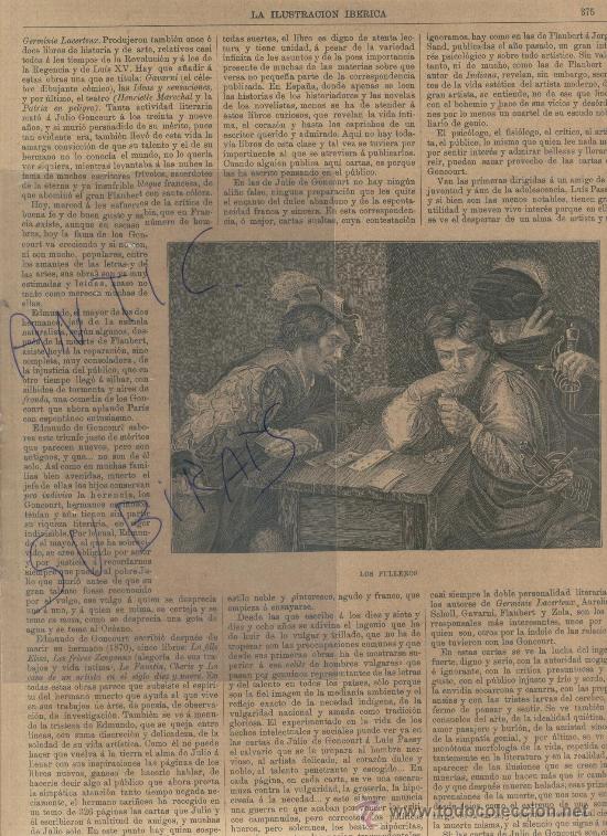 Coleccionismo de Revistas y Peri&oacute;dicos: REVISTA.A&Ntilde;O 1885. NAIPES.CARTAS.LOS FULLEROS. UN TROVADOR. JUAN SKRAMILIK.GUITARRA.