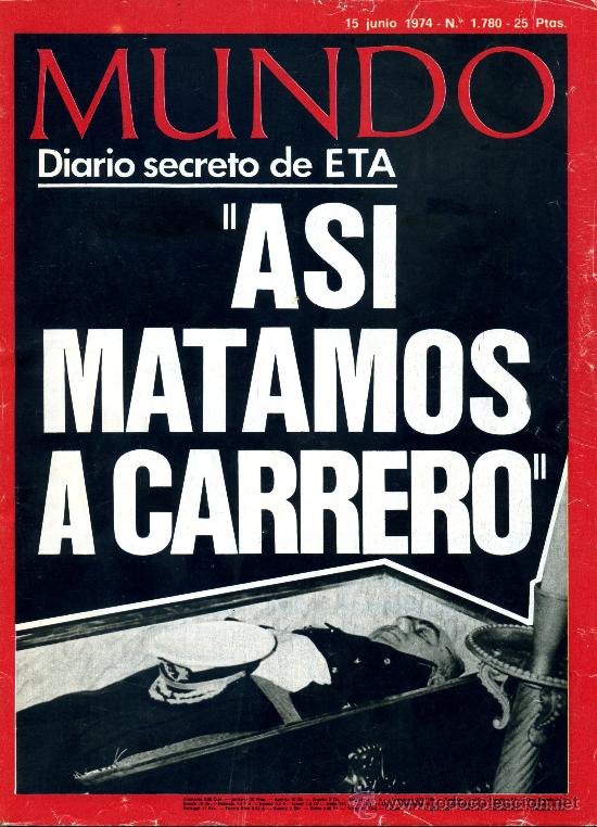 Coleccionismo de Revistas y Peri&oacute;dicos: REVISTA MUNDO N&ordm; 1780  15 JUNIO 1974