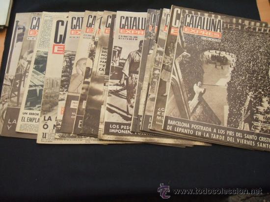 Coleccionismo de Revistas y Peri&oacute;dicos: LOTE 16 REVISTAS - CATALU&Ntilde;A EXPRES - 1961-1962