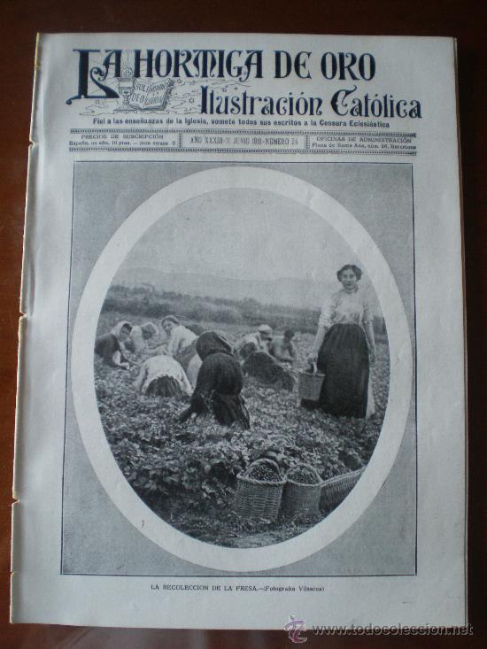 Coleccionismo de revistas y peri&oacute;dicos: LA HORMIGA DE ORO N&ordm; 24 (10/6/16) SAN BAUDILLO LA ESCALA SAN GERVASIO IGUALADA MATARO SABADELL GRADO