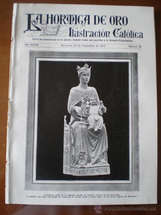 Coleccionismo de revistas y peri&oacute;dicos: LA HORMIGA DE ORO N&ordm; 39 (23/09/16) VICH RIPOLL ARTES CANET ULLDECONA BADALONA LECAROZ MURCIA MOYA