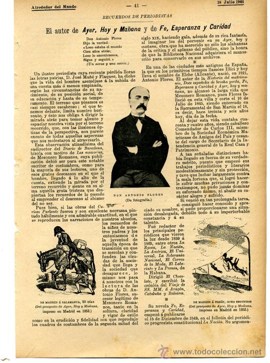 Coleccionismo de Revistas y Peri&oacute;dicos: Sobre el periodista Antonio Flores * ELCHE * - 1901