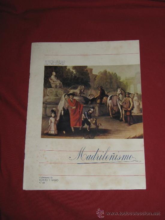 Colecionismo de Revistas e Jornais: MADRILE&Ntilde;ISMO - BLANCO Y NEGRO N&ordm; 32. - 1936 - FOTOGRAFIAS - ILUSTRACIONES - RETRATOS - 27X36,20